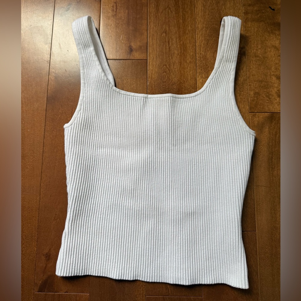 Babaton Squareneck tank White